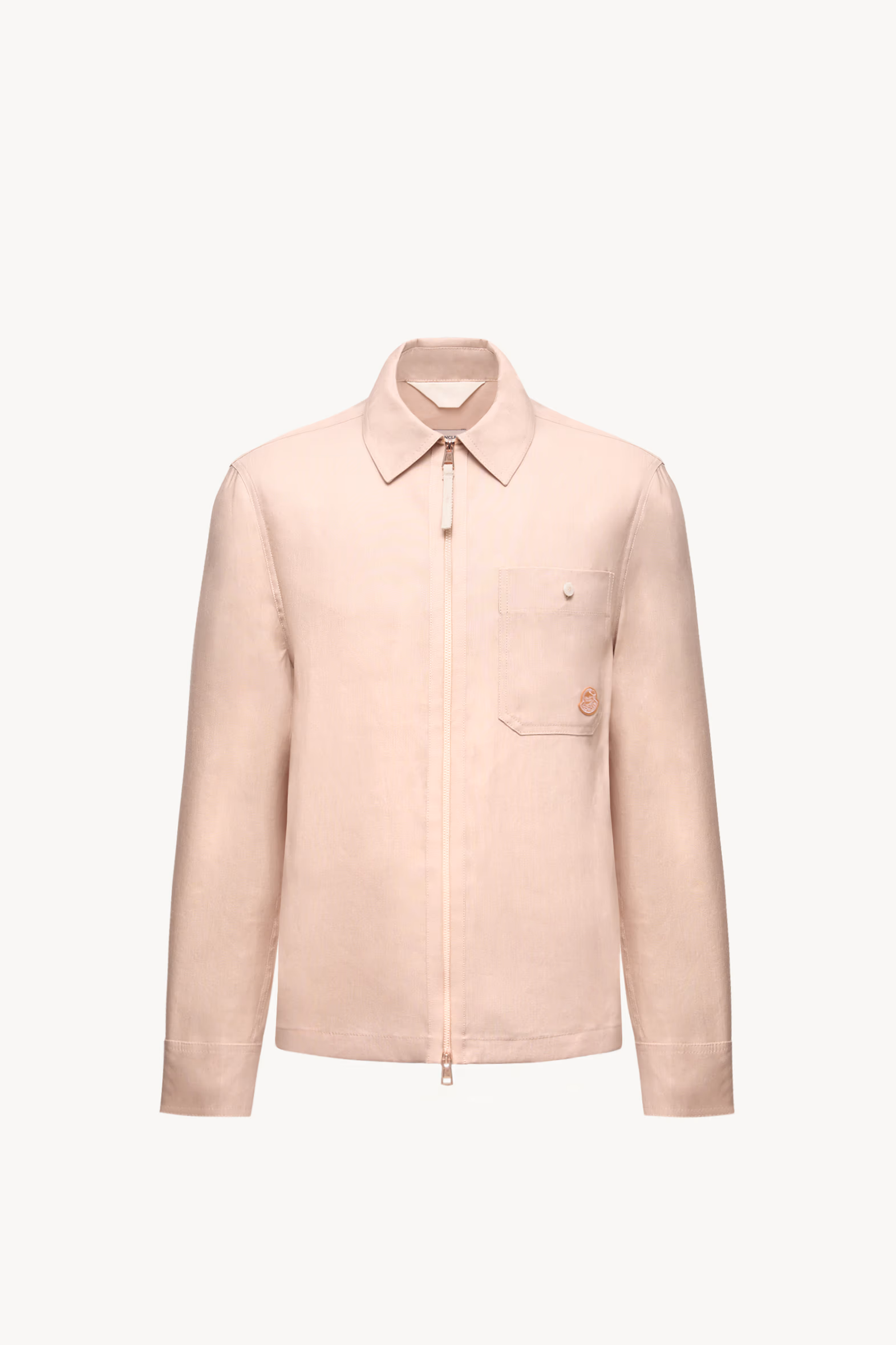 Moncler x Gilga Farm by Donald Glover Linen Blend Shirt Men Peach Pink Moncler 2
